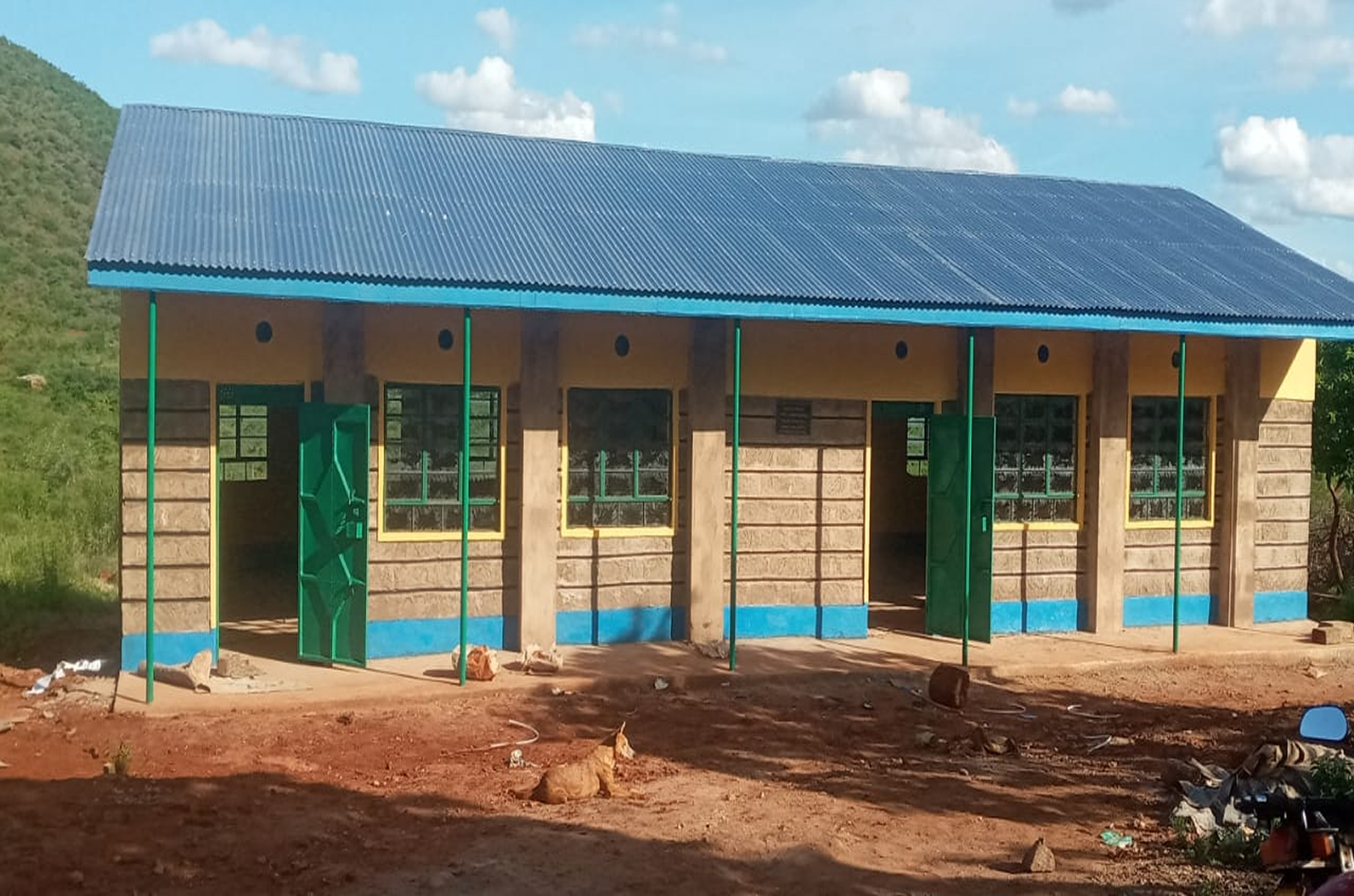A complete block of 2 classrooms at Mwanyani Day mixed secondary school....