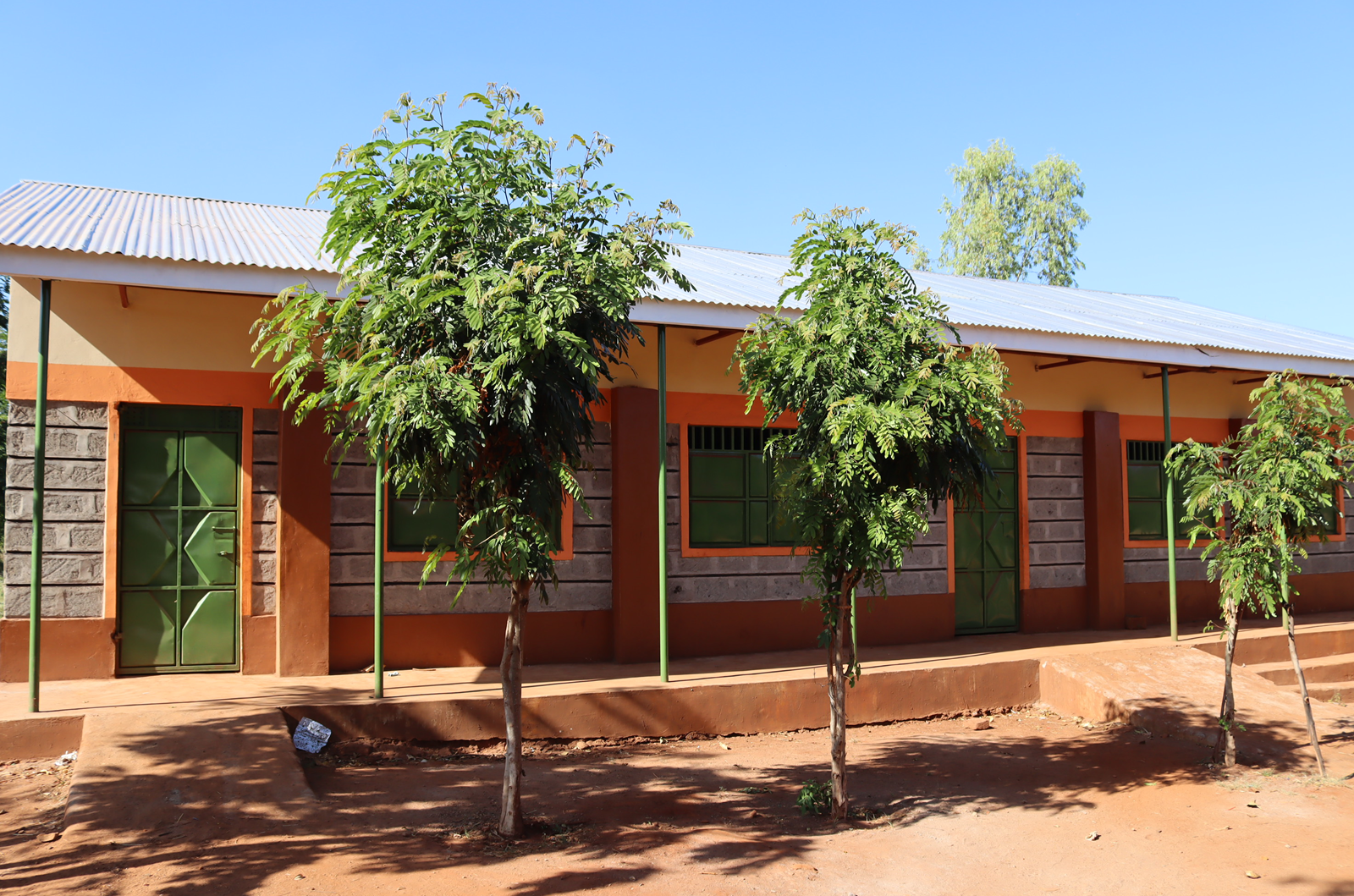 Complete blocks of 7 door classrooms at CCM Ndune primary school