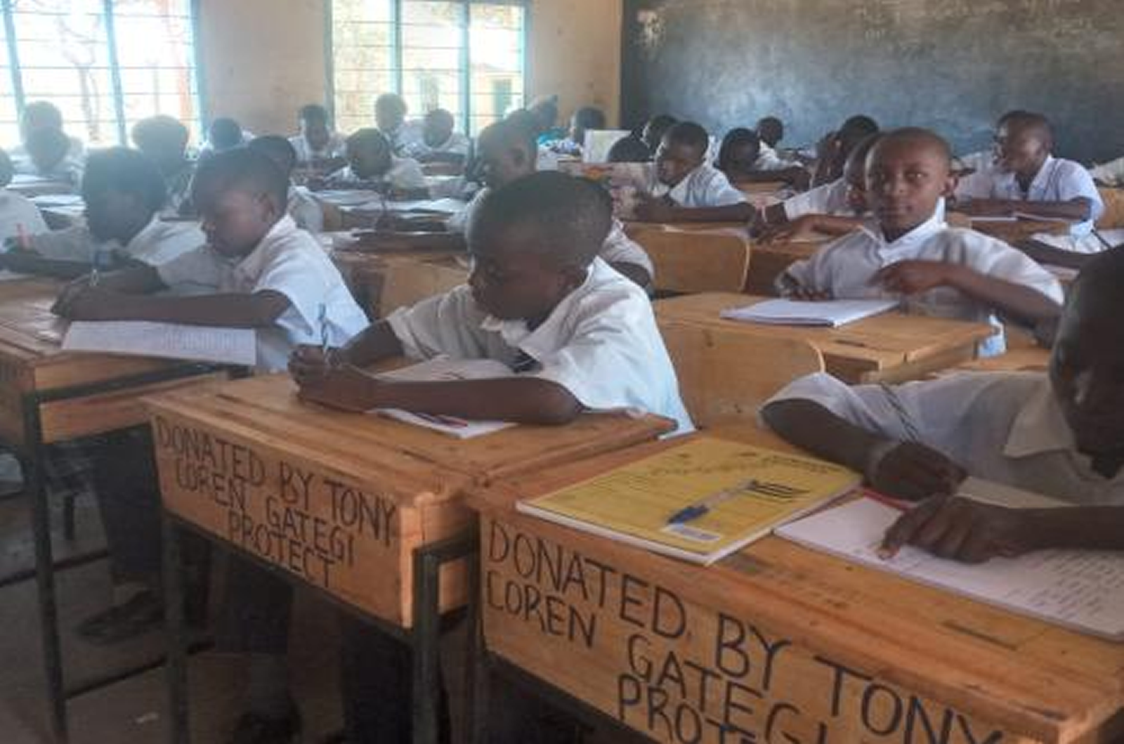 42 desk lockers donated to Kakindu Junior Secondary school