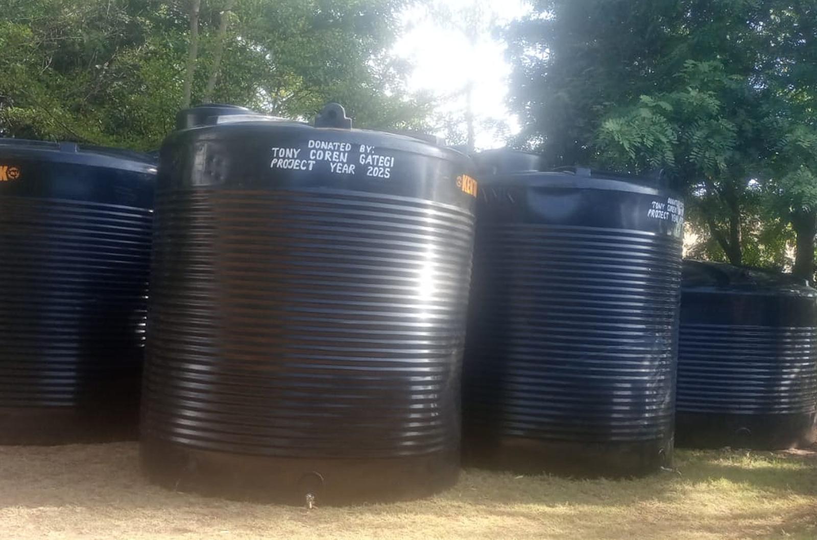 Donated water Tanks to various schools