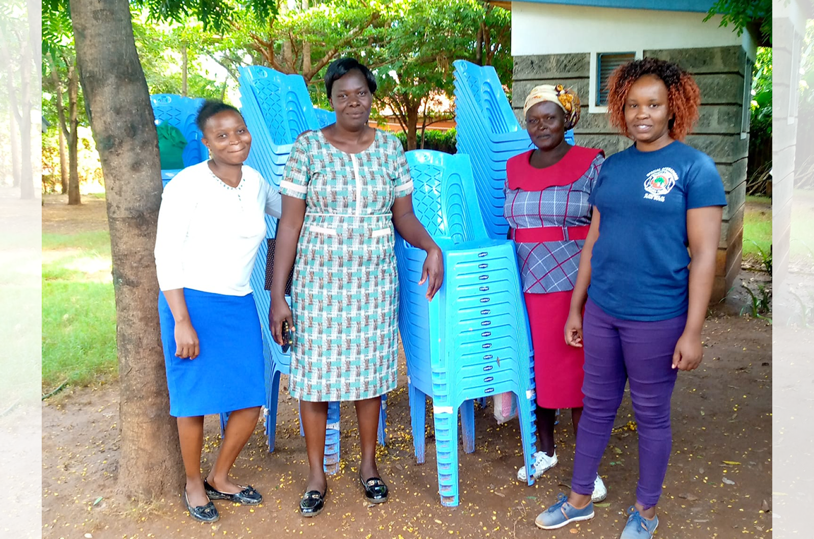 Handing-Over 100 plastic Chairs to Tumaini Women Group (Kakindu).