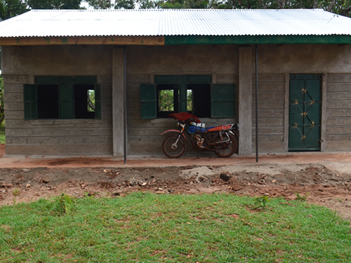 On going construction of a classroom at Kamwiyendei Primary School